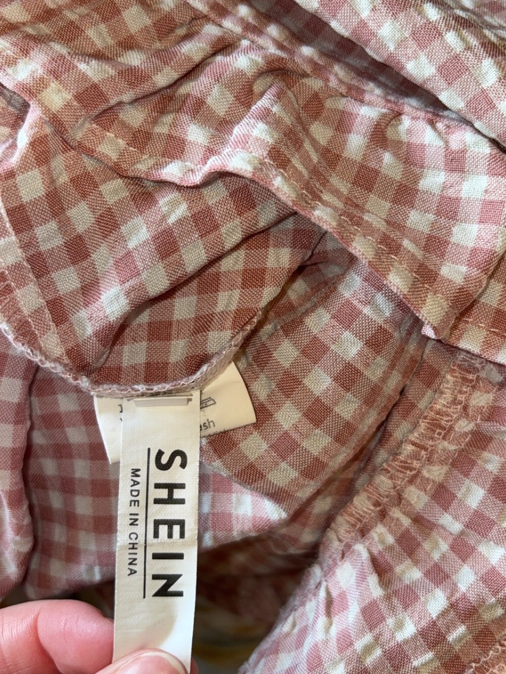 Gingham Ruffle Shorts - Picture 4 of 5